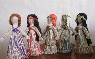 Как сделать куклу мотанку из ниток