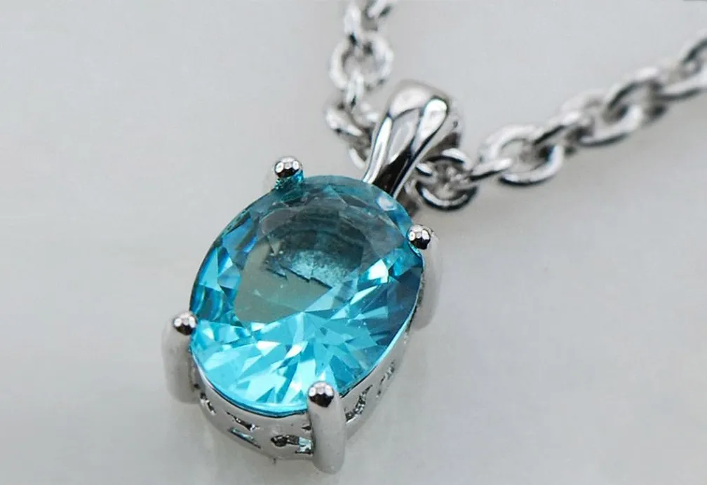 Кулон с Аквамарином
