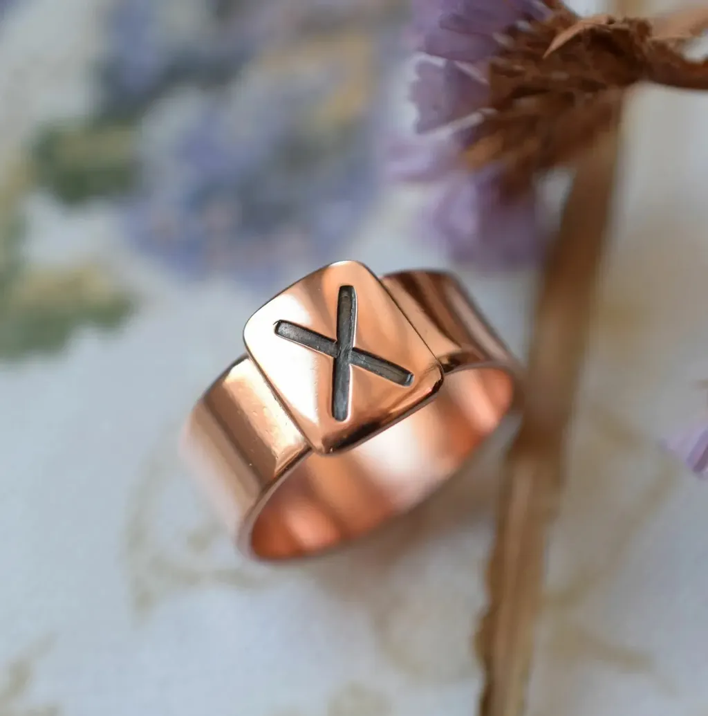 Кольцо с руной Гебо