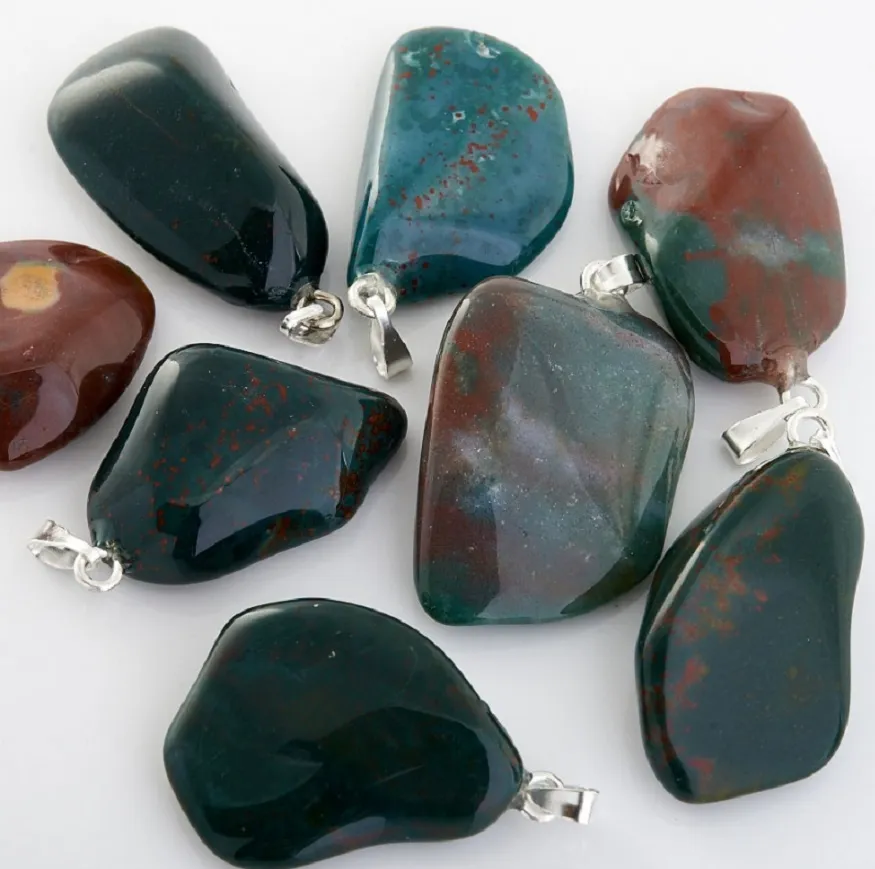 Кулоны с камнем Гелиотроп