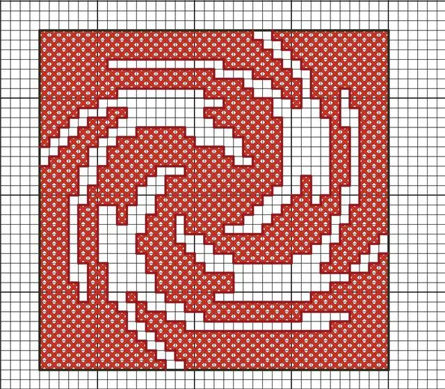 Схема для вышивки знака Знич