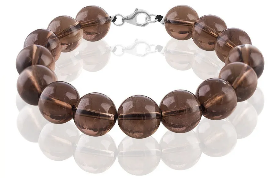 Браслет с раухтопазом