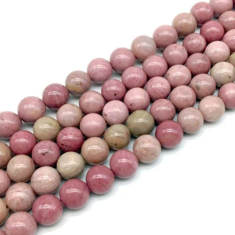 Бусы из Родонита