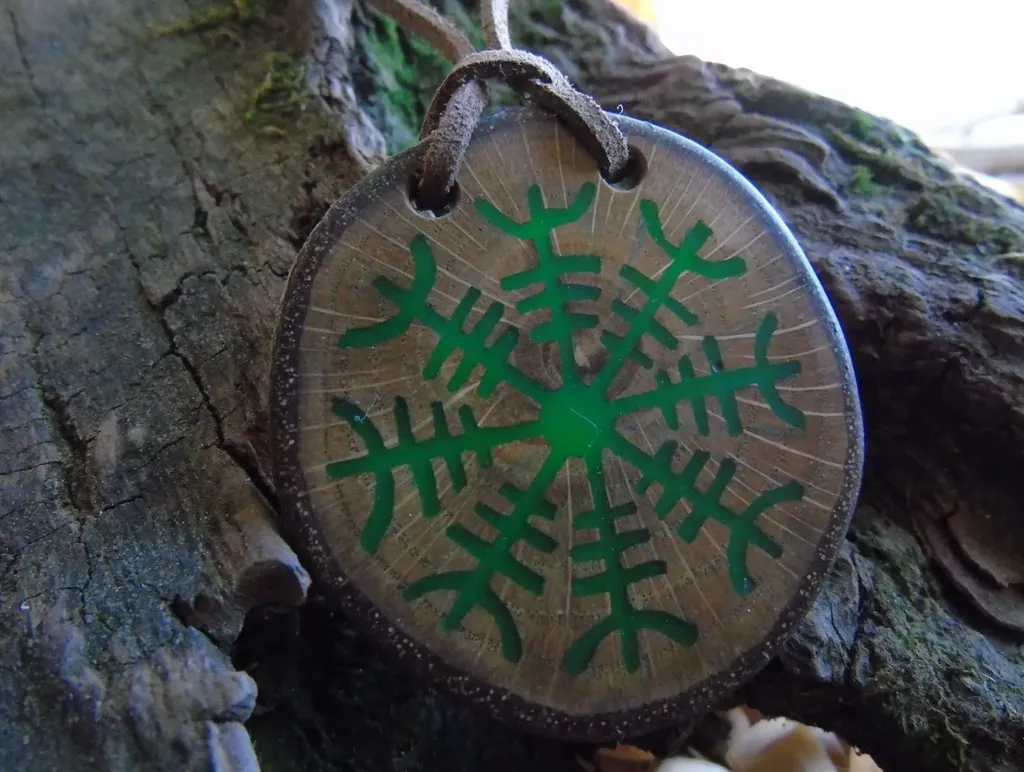 Шлем ужаса на дереве