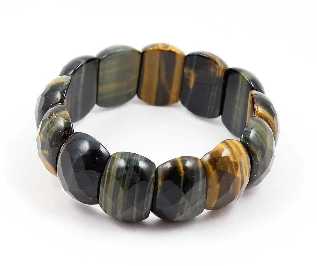 Браслет с камнем соколиный глаз