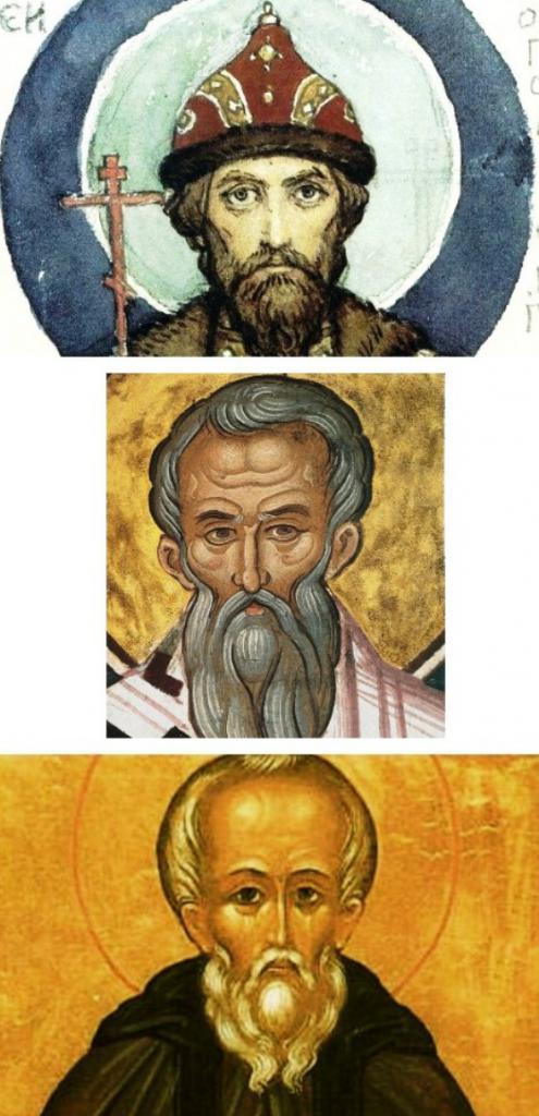 А. Боголюбский, А. Критский, А. Рублев