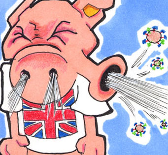 свинка чихает