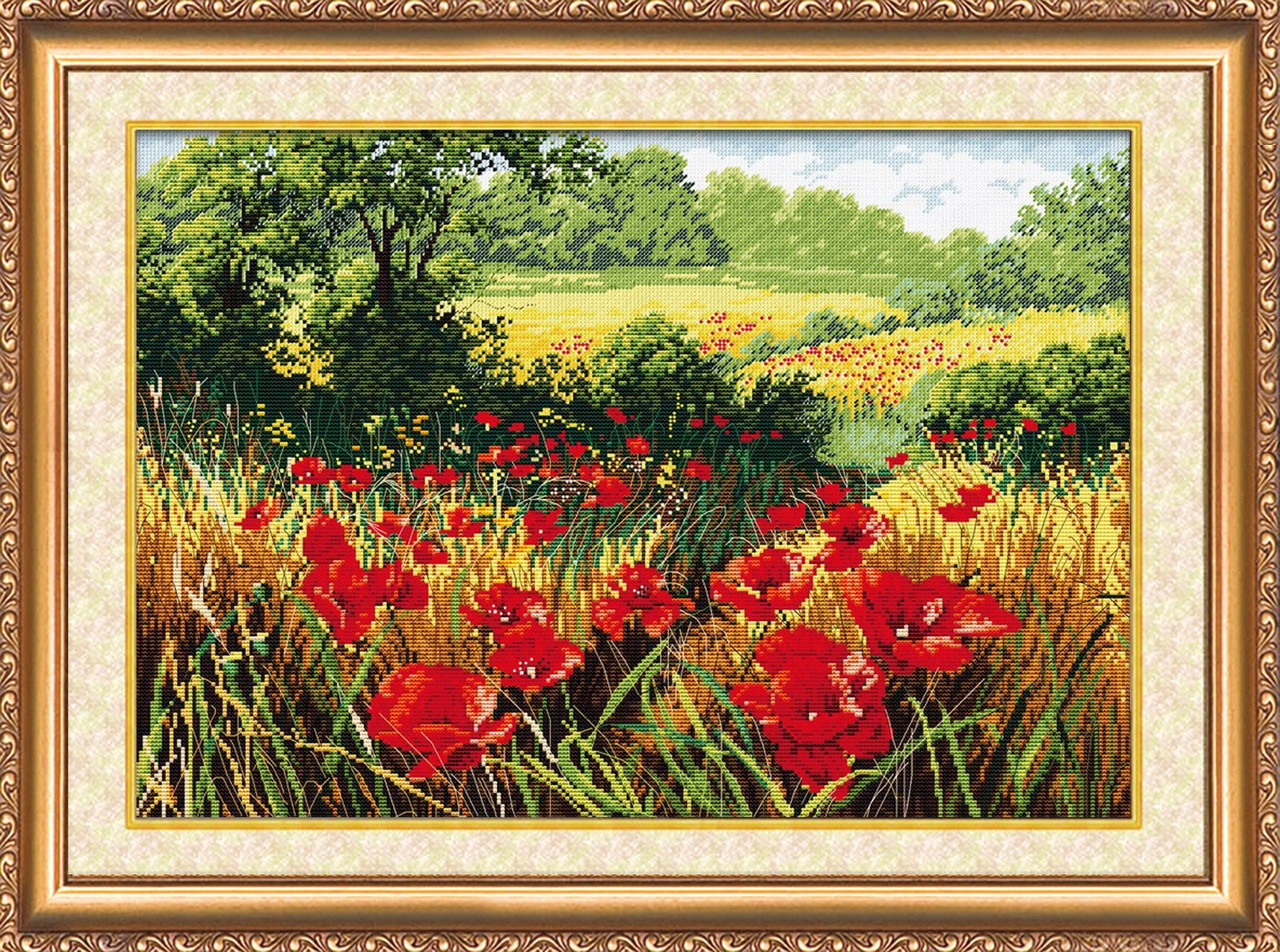Вышивка крестиком "Цветочное поле"