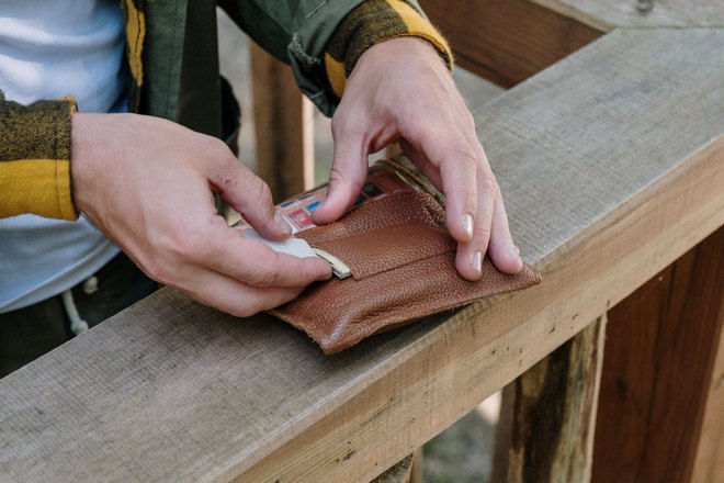 Светло-коричневый кошелек