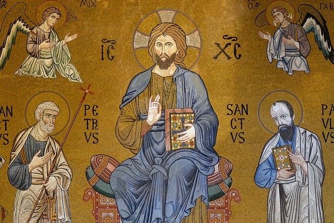 Икона Христа и святых