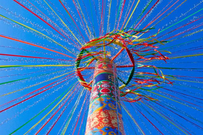 Масленичный столб