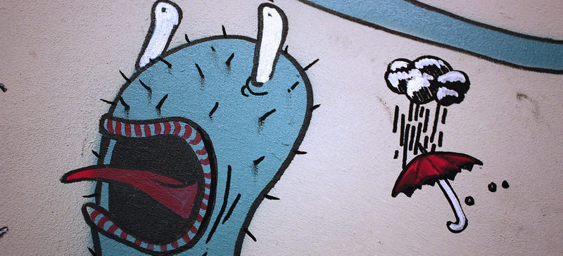 червяк паникует