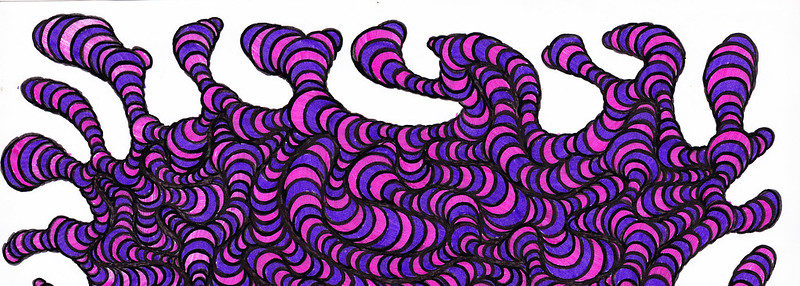 червяки фиолетовые