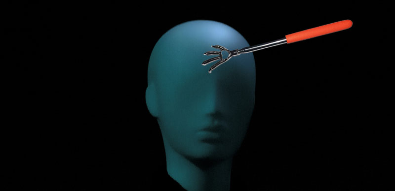 чешется лоб