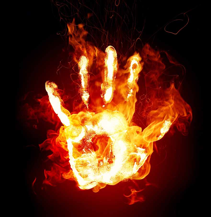 горящая рука