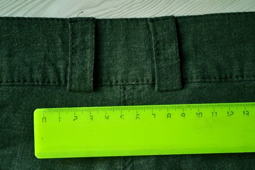 Как пришить шлевки к поясу