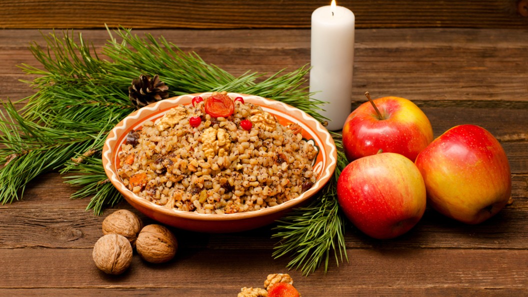 каша на столе