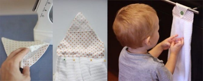 Кухонное полотенце своими руками с держателем