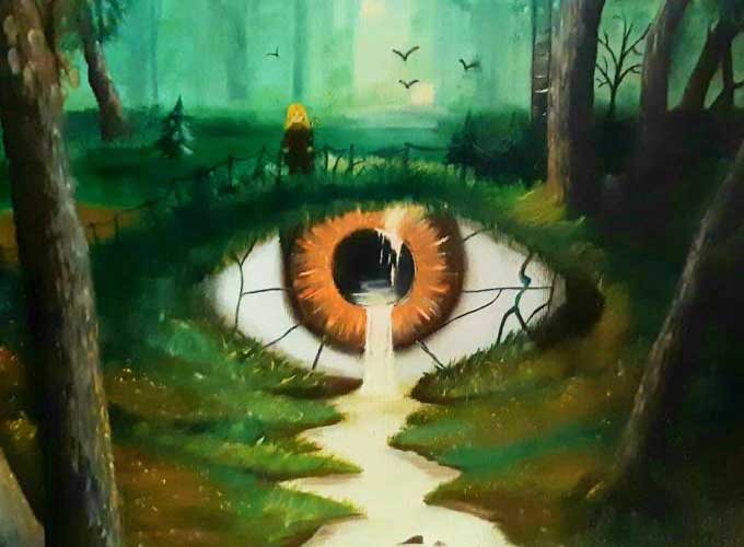 левый глаз9