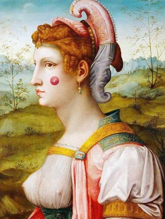 на левой щеке8