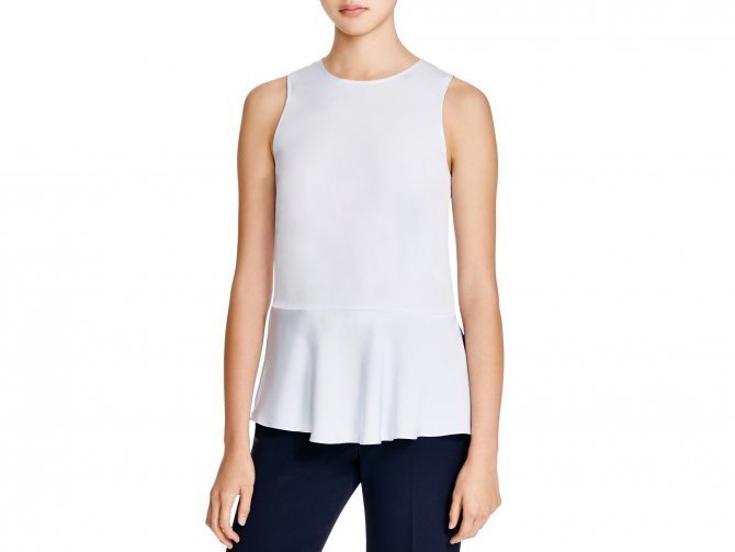 Пройма на блузе без рукавов