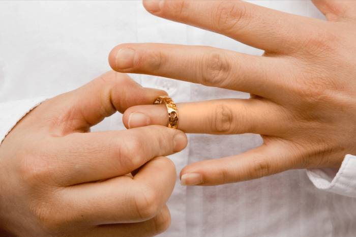 снятие кольца с пальца