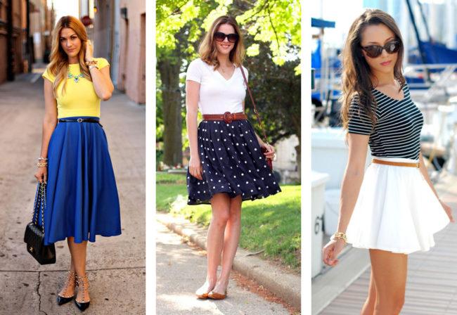 Стильные фасоны юбки-клеш, с чем носить и как выбрать образ