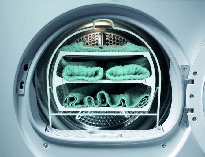 Сушка вещей в стиральной машинке