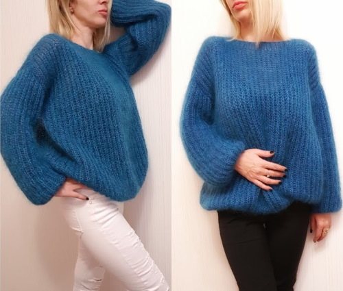 Свитер из мохера спицами. Схемы и описание, новые модели для женщин, девочек, мужчин, подростков