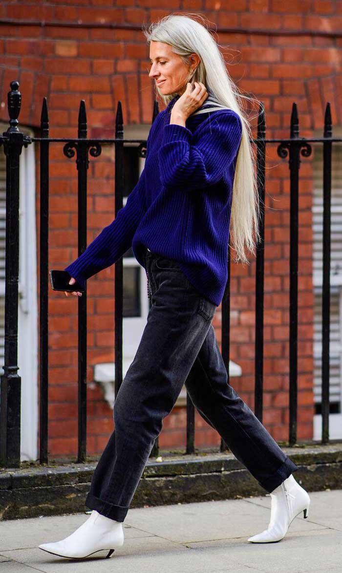 Свободный свитер - образы. фото