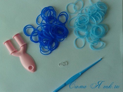 Толстые браслеты из резинок: варианты на рогатке и на станке