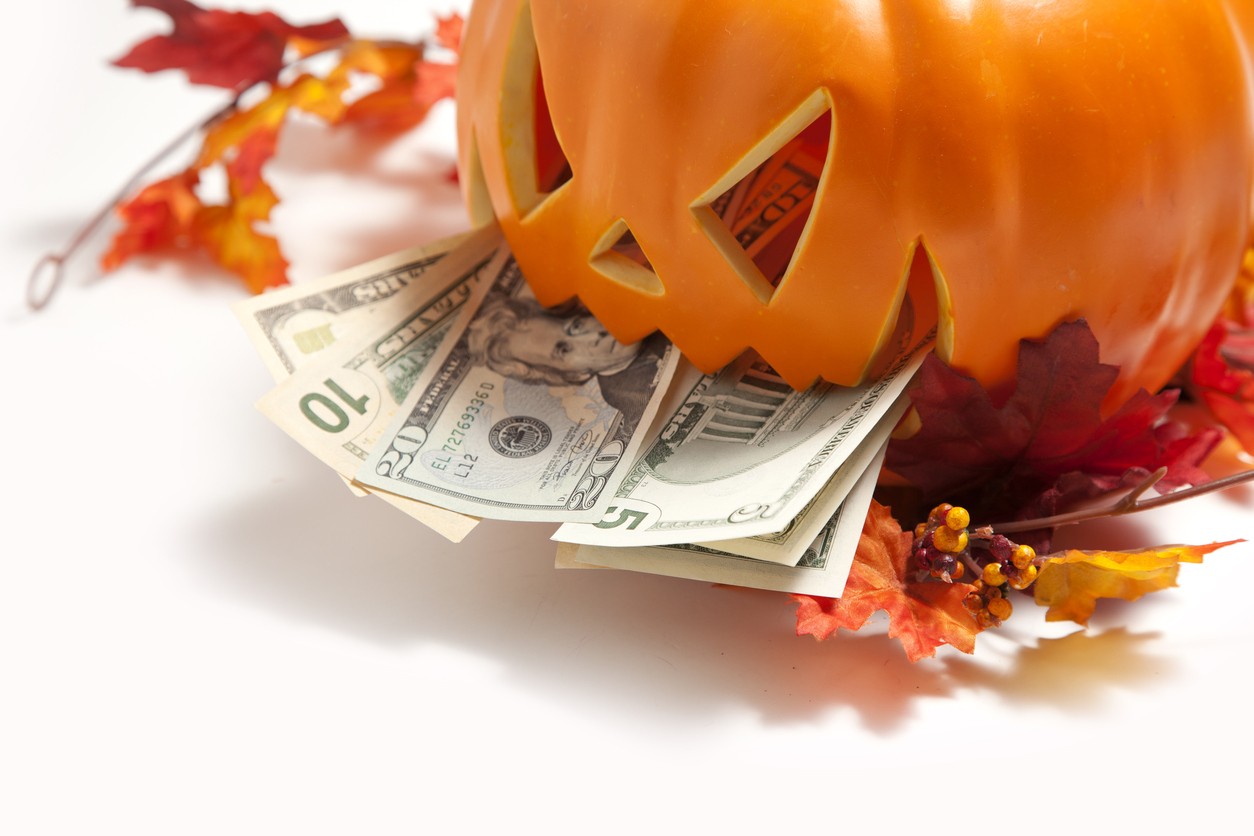 тыква с долларами