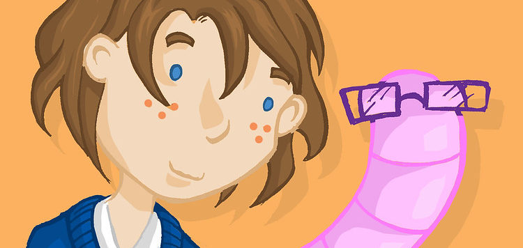 умный червяк