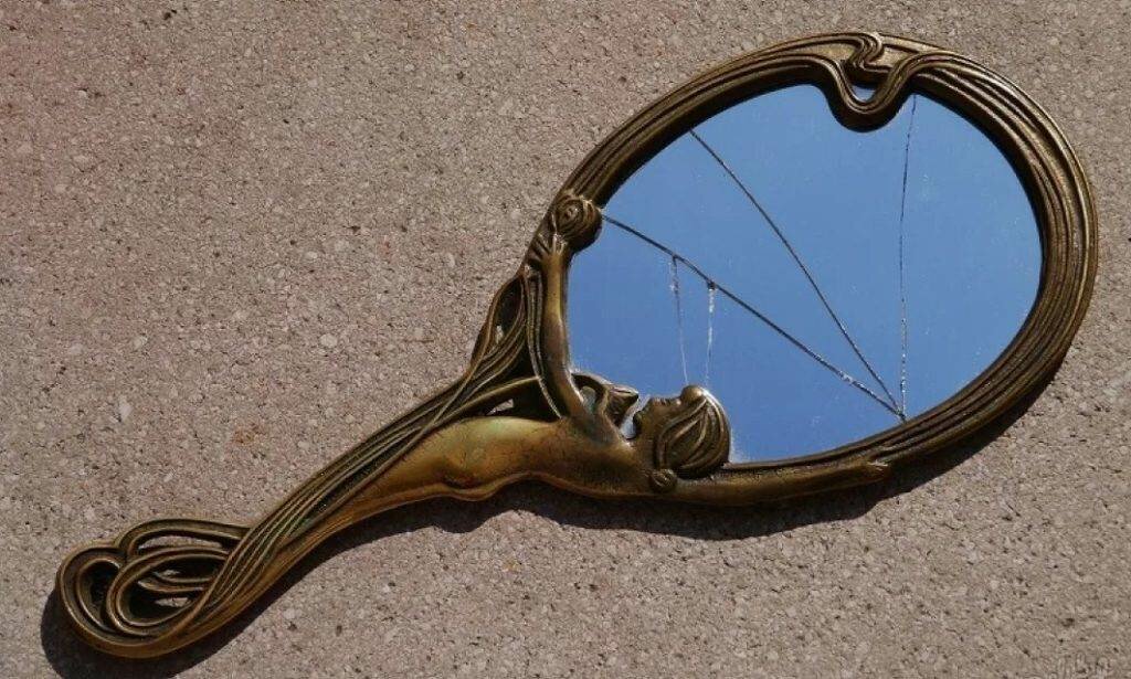 винтажное зеркальце