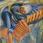 японка сеющая рис давид бурлюк 1920