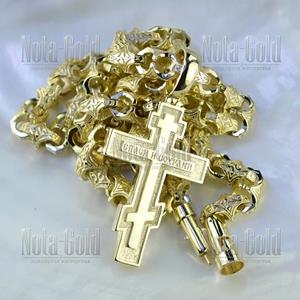 Золотая цепочка с крестиком