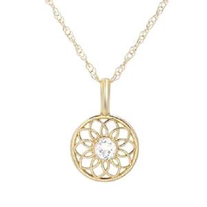 Золотая цепочка с кулоном