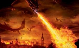 Извергающий пламя дракон