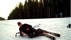 Падать на лыжах