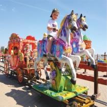 Детский аттракцион с лошадками