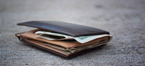 Кошелек на улице