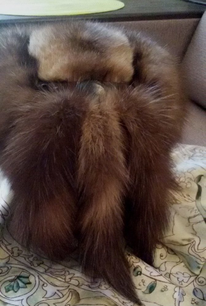 Шапка боярка с меховой тульей и декором из трех хвостов