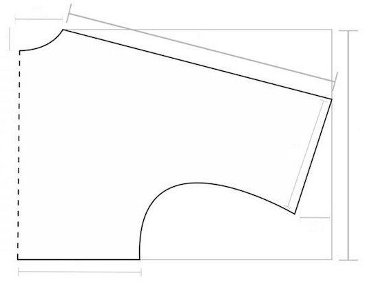 сшить пальто с цельнокроеным рукавом