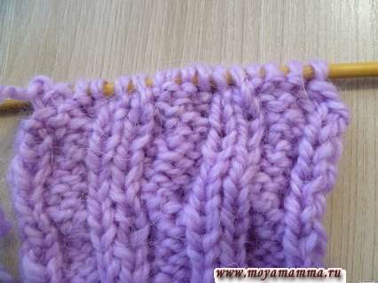 Убавление петель с другой стороны